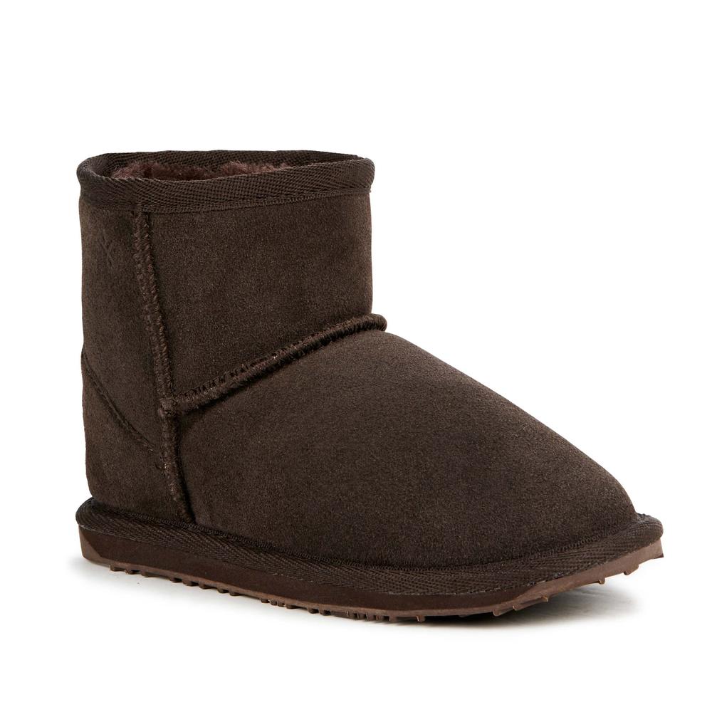 Dětské boty Emu Australia Wallaby Mini Teens T10103CHOC - hnědé