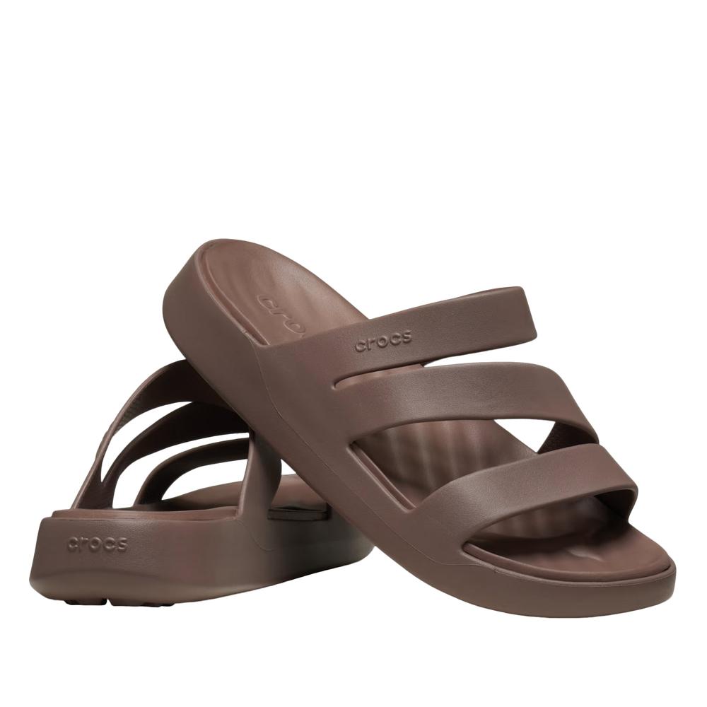 Žabky dámské Crocs Getaway Strappy 209587-0LF - hnědé