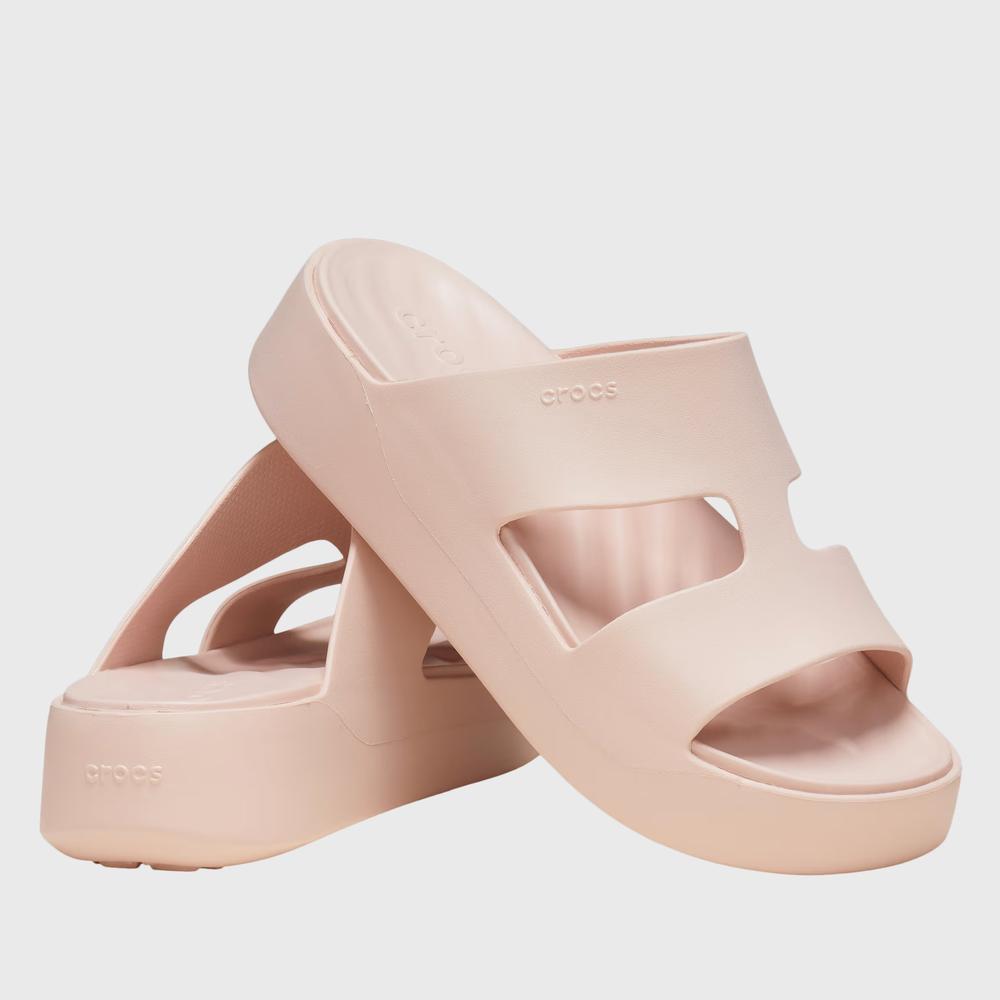 Žabky Crocs Getaway Platform H-Strap 209409-6UR - růžové