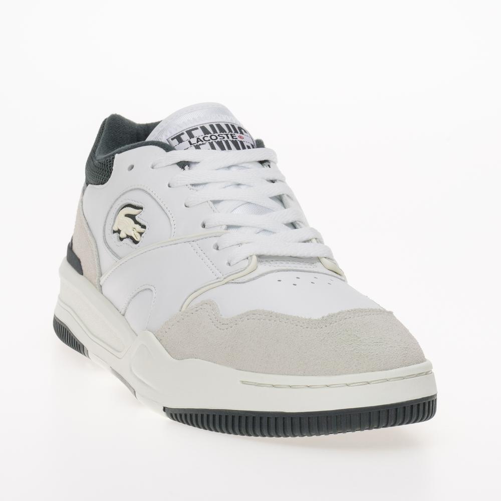 Boty Lacoste Lineshot Mesh Collar Leather Trainers 746SMA0088-1R5 - bílá