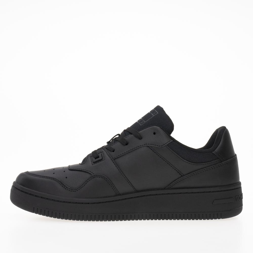 Boty Tommy Jeans TJM Retro Basket Ess EM0EM01395-BDS - černé