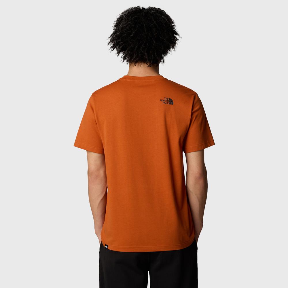 Tričko The North Face Simple Dome 0A87NG1I01 - oranžové