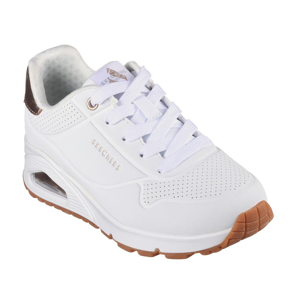 Dětské boty Skechers Uno Gen 1 Shimmer Away 310545LWHT - bílé