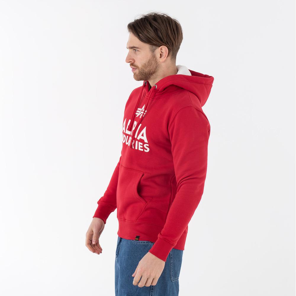 Mikina Alpha Industries Foam Print Hoodie 143302328 - červené