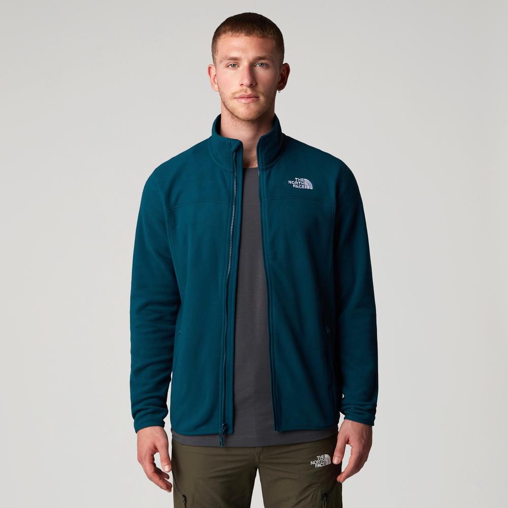 Mikina The North Face 100 Glacier Full-Zip Fleece 0A855X1NO1 - modré