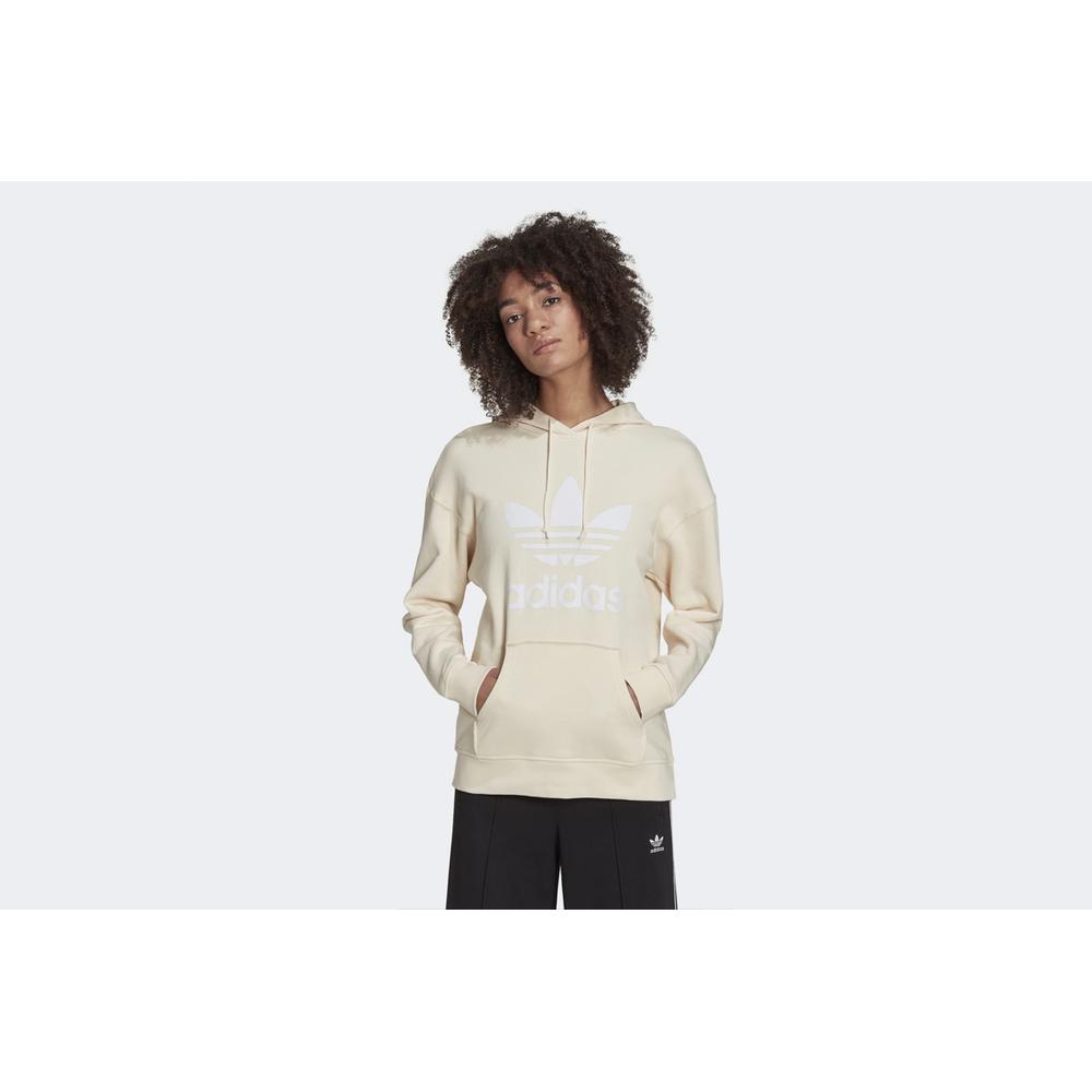 Mikina adidas Originals Adicolor Trefoil Hoodie H33586 - béžové
