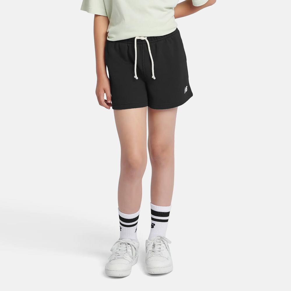 Dětské krátké kalhoty New Balance LAKG0006BK - černé