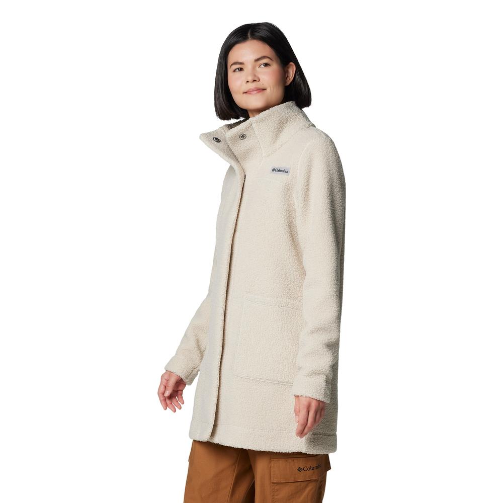 Dámská bunda Columbia Panorama Lon Sherpa Fleece 1862582278 - béžové
