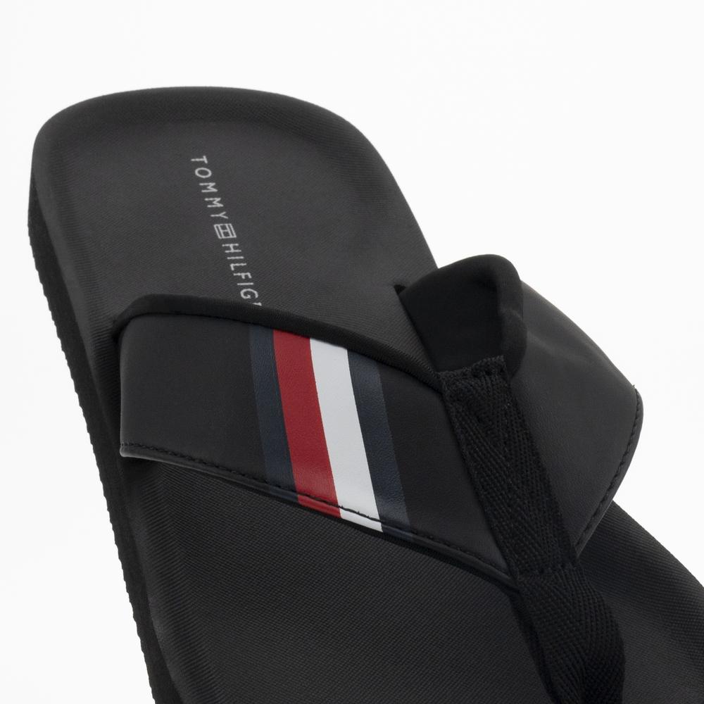 Žabky Tommy Hilfiger Comfortable Padded FM0FM04473-BDS - černé