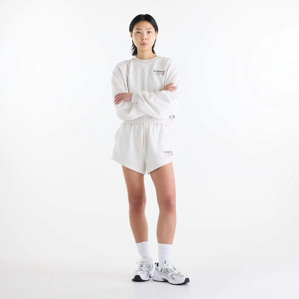 Dámské šortky New Balance WB62232JLIT - béžové