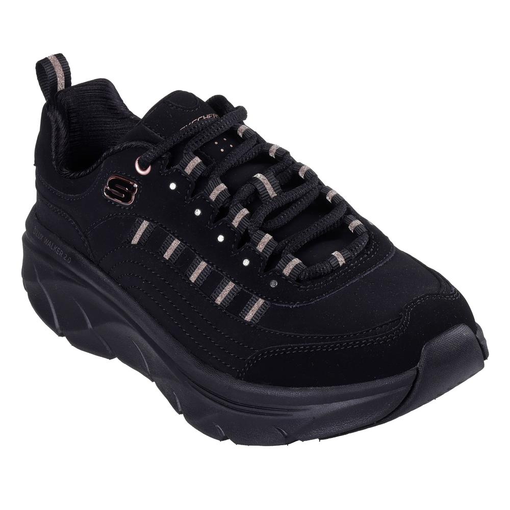 Dámské boty Skechers Relaxed Fit D'Lux Walker 2.0 Golden Step 150106BKRG - černé