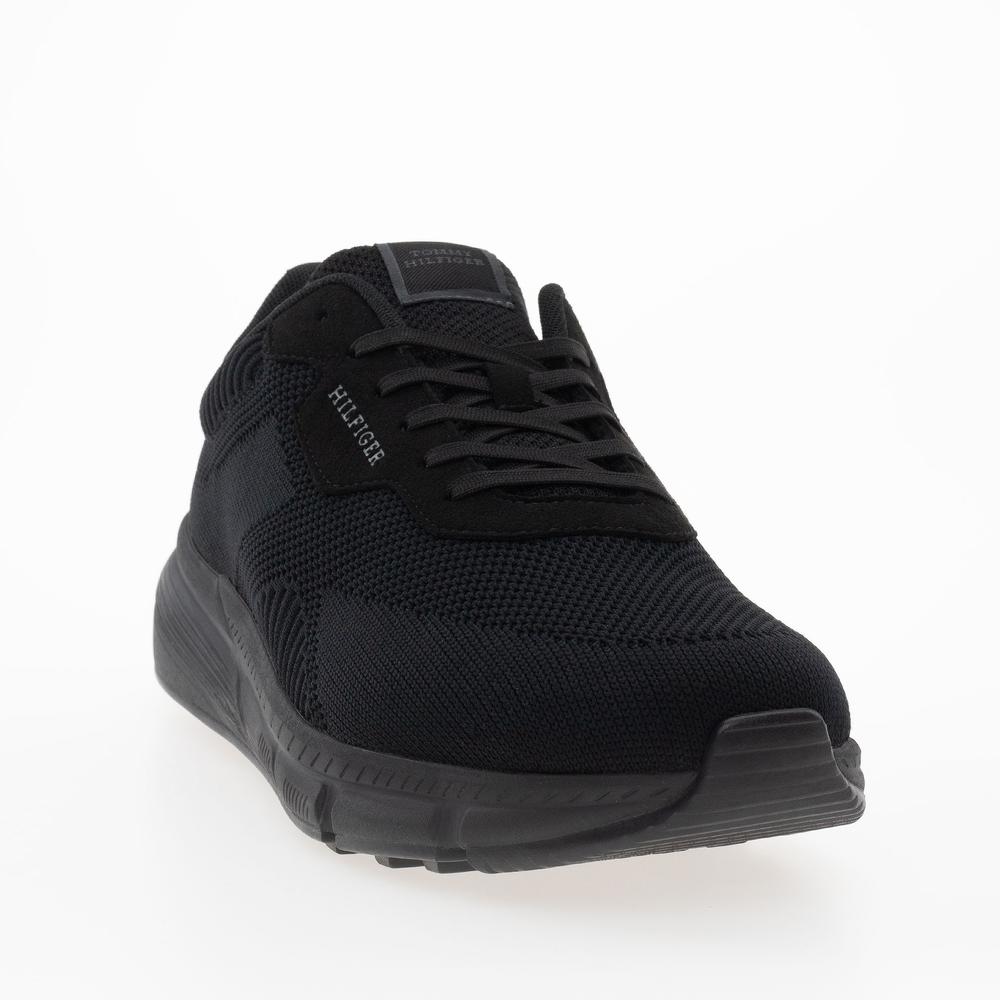 Boty Tommy Hilfiger Lightweight RWB Knit FM0FM05423-BDS - černé