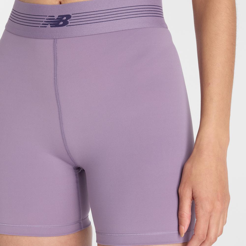 Dámské šortky New Balance WB61E4GEAA5 - fialové