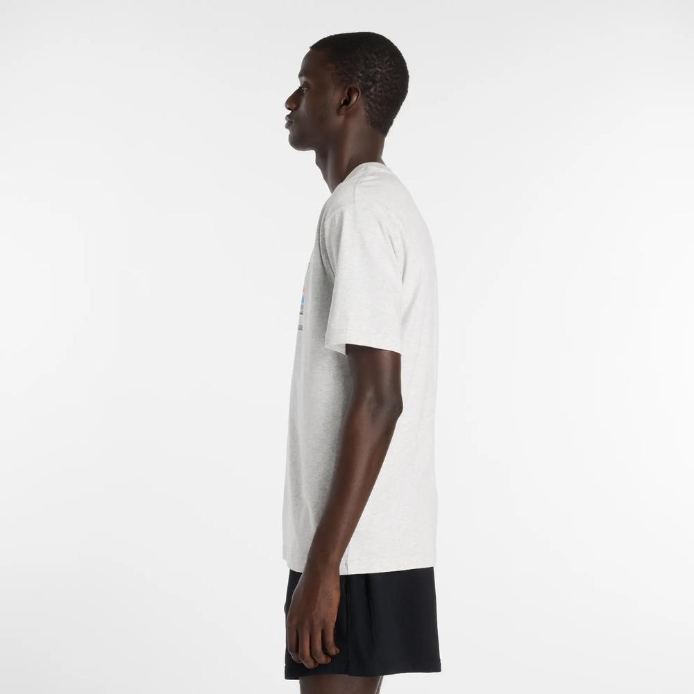 Pánské tričko New Balance MT61H0DXAHH - šedivé