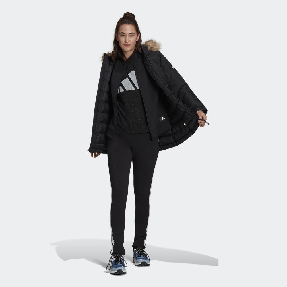 Bunda adidas Utilitas Hooded Hooded Parka GT1707 - černé