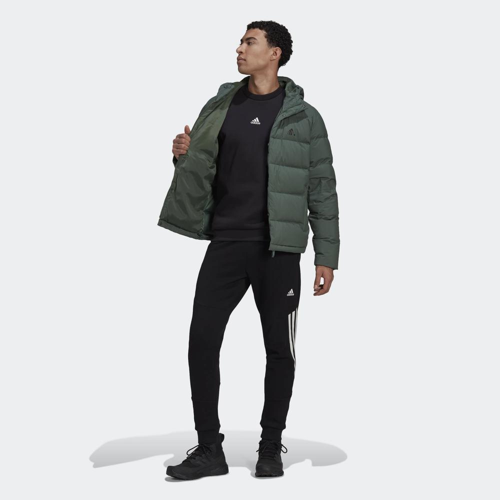 Bunda adidas Helionic Hooded Down HG8749 - zelené