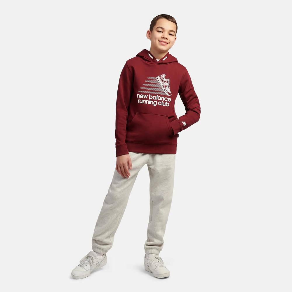 Dětské mikina New Balance LAKB0347MHB - bordové