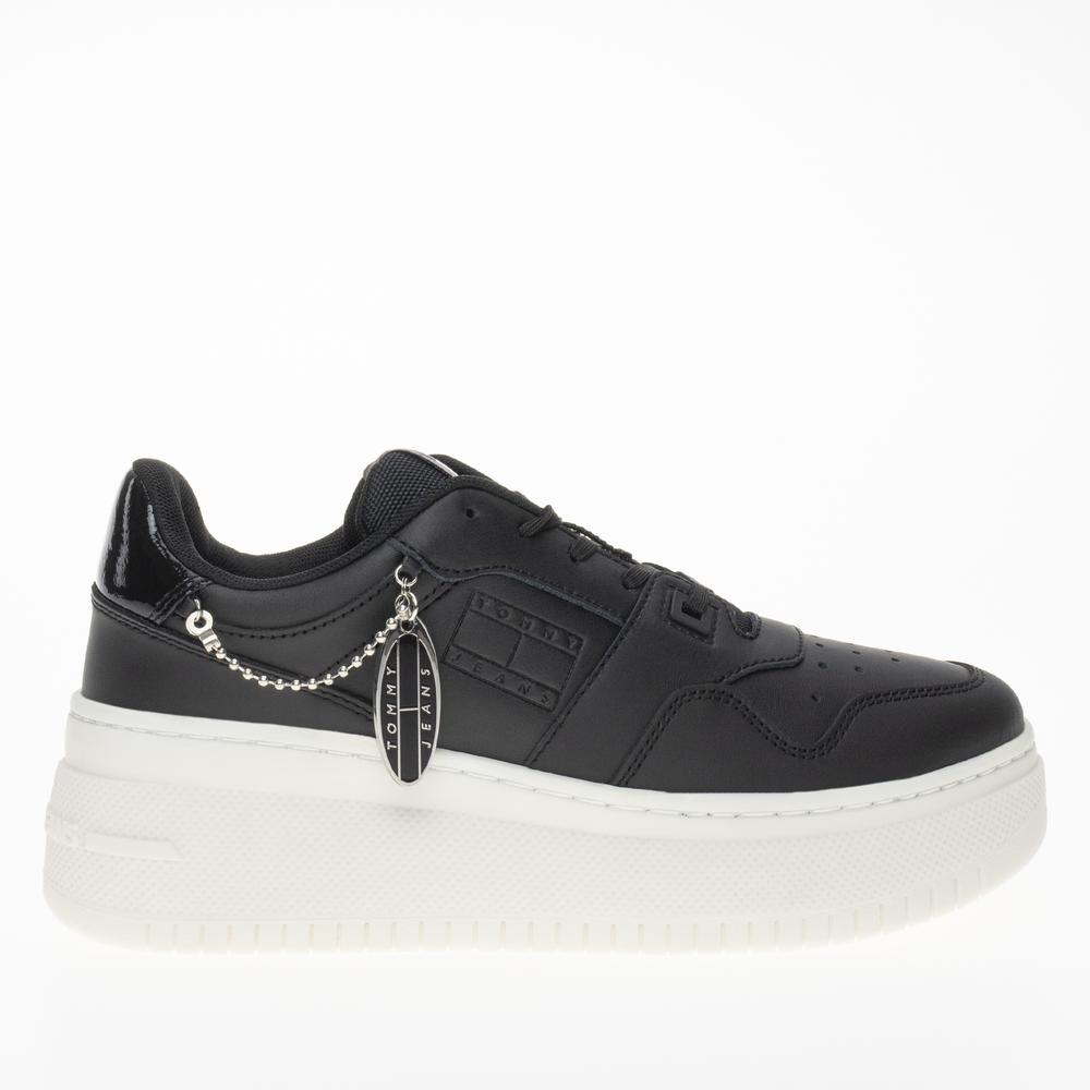 Boty Tommy Jeans TJW Retro Flatform Charm EN0EN02421-BDS - černé