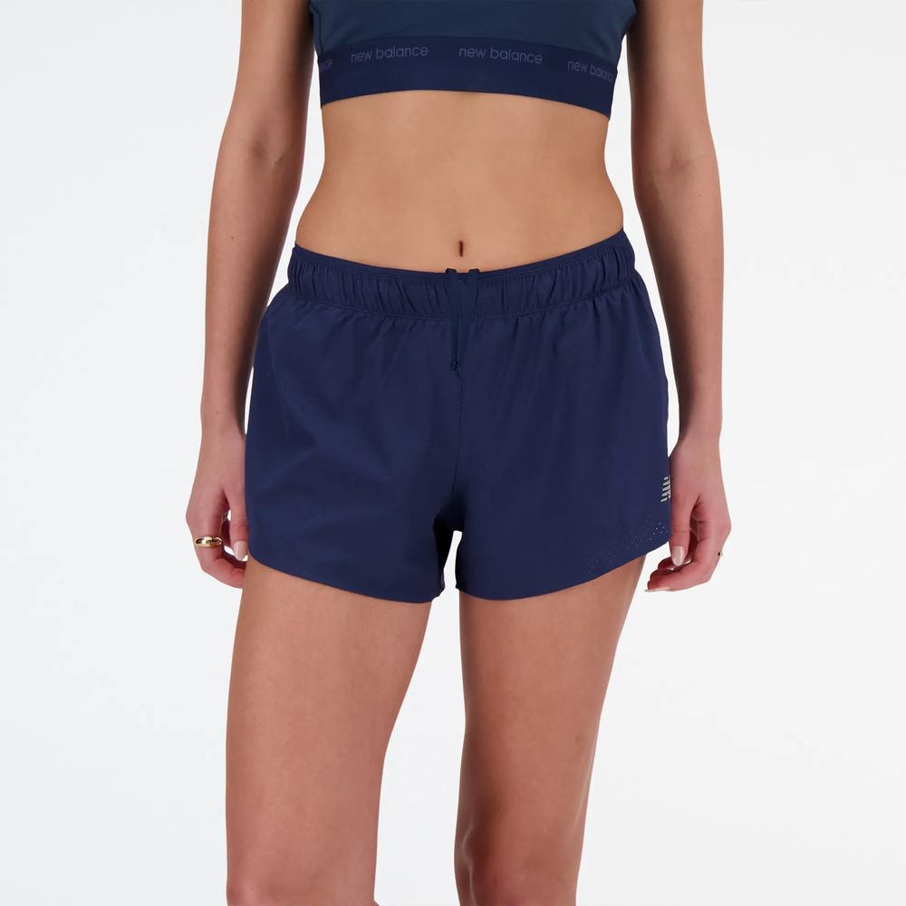 Dámské šortky New Balance WS41286NNY - tmavě modrě