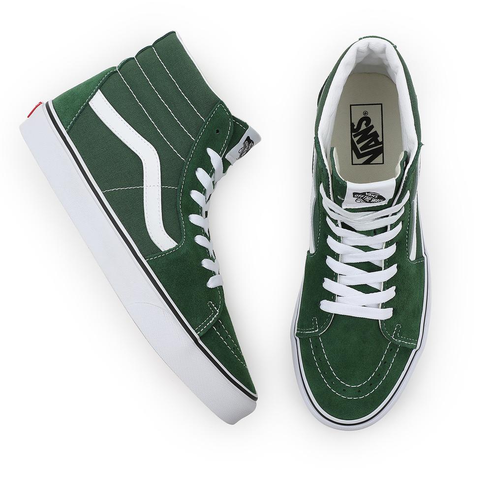 Boty Vans Color Theory Classics Sk8-Hi VN0005U96QU1 - zelené