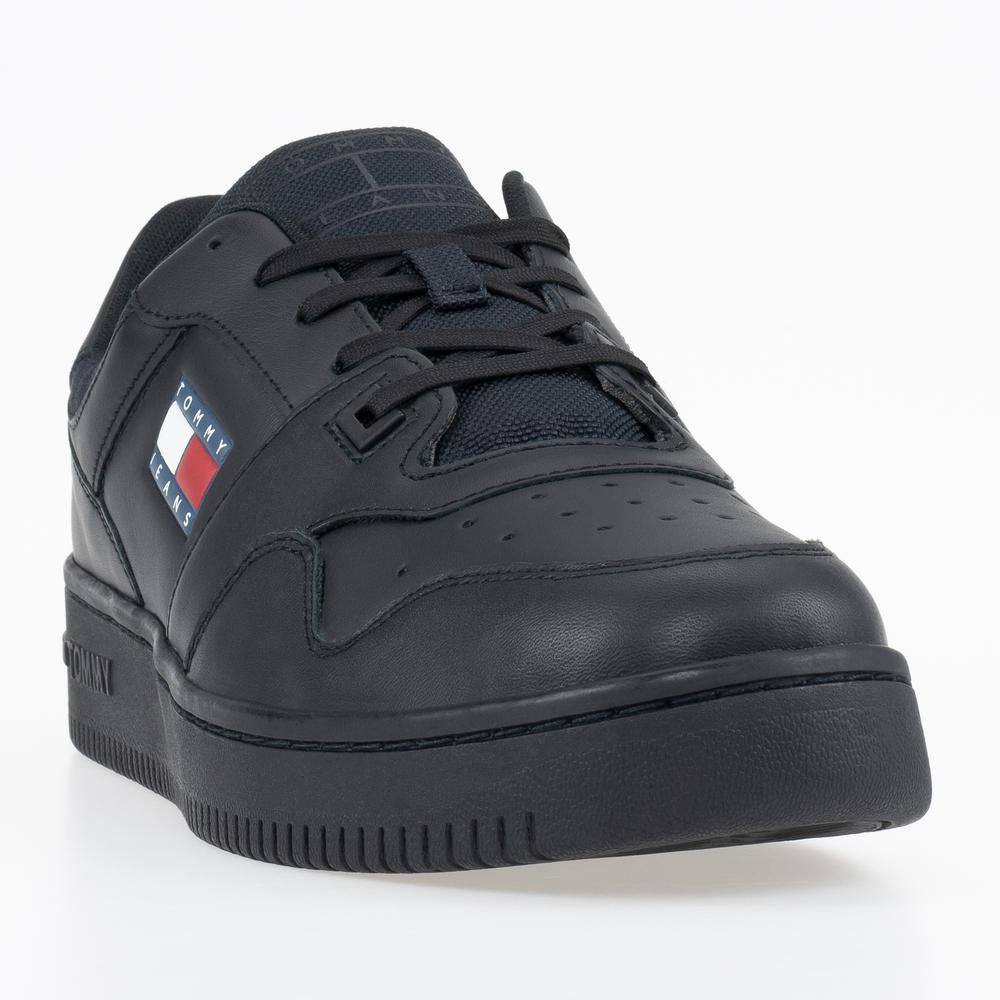 Boty Tommy Jeans Retro Basket EM0EM00955-0GK - černé