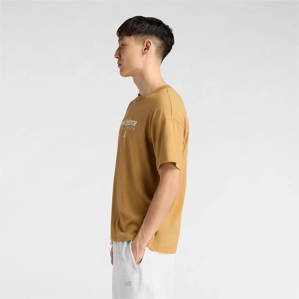 Pánské tričko New Balance MT61D0U5ABG - oranžové