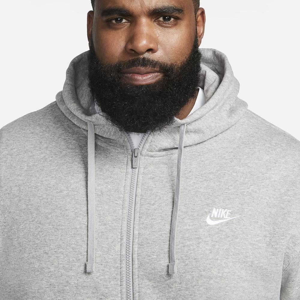 Mikina Nike Nsw Club Hoodie Fz BV2645-063 - šedivé