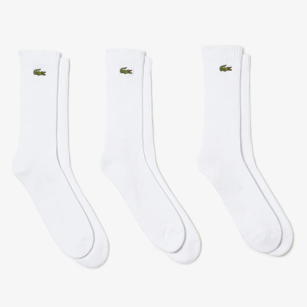 Ponožky unisex 3-pack Lacoste RA4182-Z92 – bílé