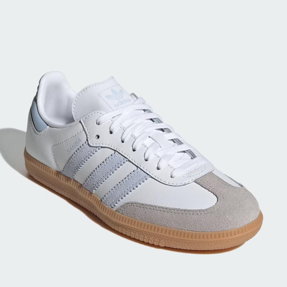 Dětské boty adidas Originals Samba OG J JQ2019 - bílé