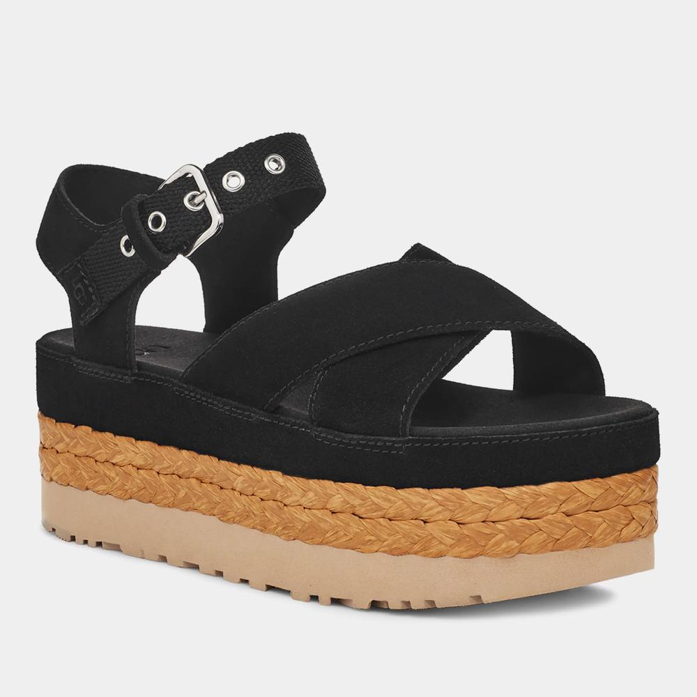 Sandále Ugg Aubrey Platform Sandal 1152711-BLK - černé