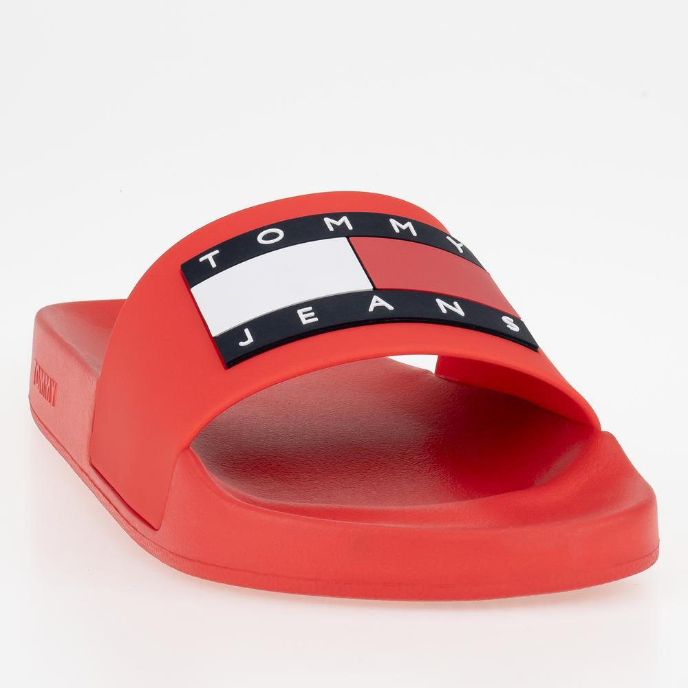 Žabky Tommy Jeans Pool Slide EM0EM01191-XNL - červené