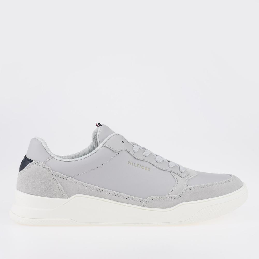 Boty Tommy Hilfiger Elevated Cupsole Leather Mix FM0FM04358-PSU - šedivé