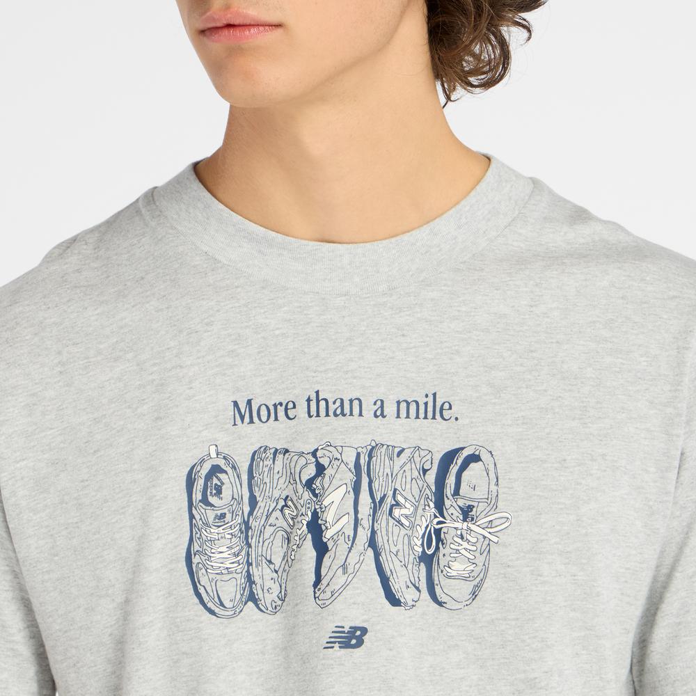 Pánské tričko New Balance MT61778SAG - šedivé