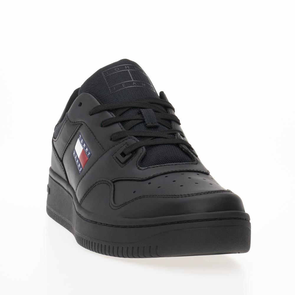 Boty Tommy Jeans TJM Retro Basket Ess EM0EM01395-BDS - černé