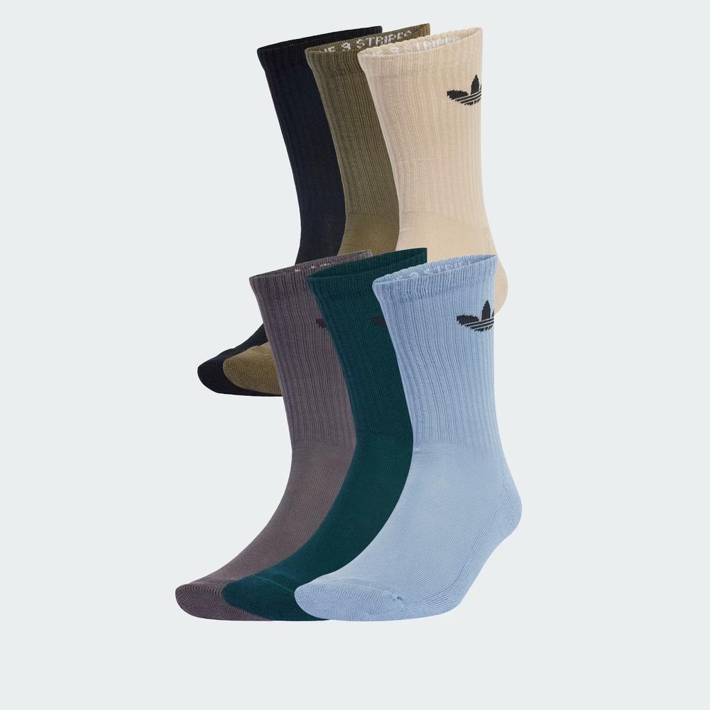 Ponožky adidas Originals Trefoil Cushion Crew Socks 6 Pairs JY2680 - různobarevné