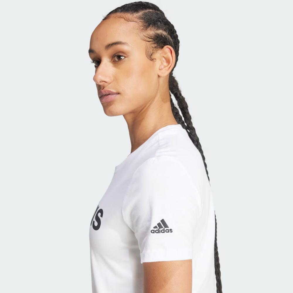 Tričko adidas Sportswear Loungwear Essentials Slim Logo GL0768 - bílé