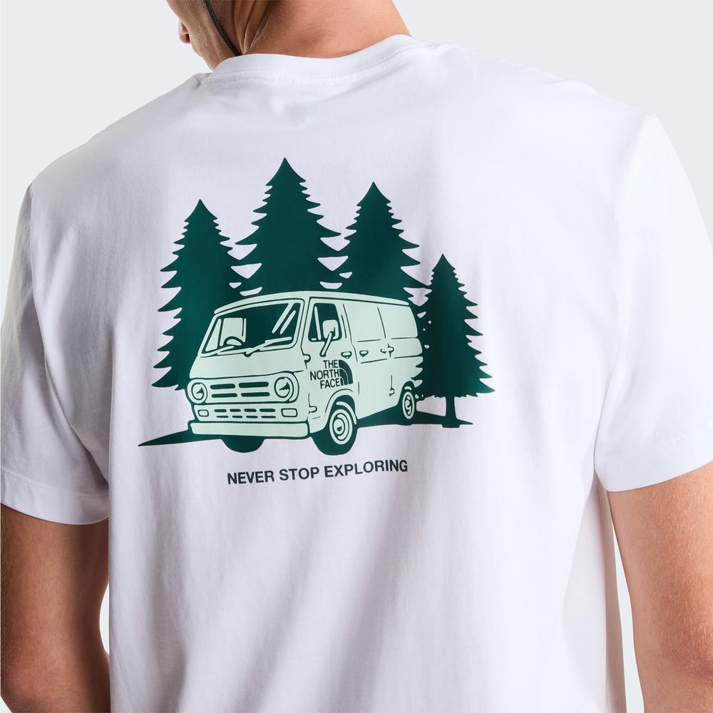Tričko pánské The North Face Van Life 0A8GQNFN41 - bílé