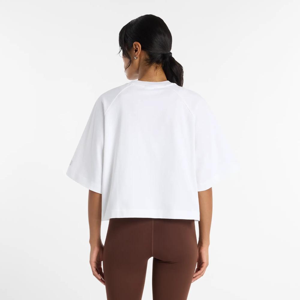 Dámské tričko New Balance WT61371RWT - bílé