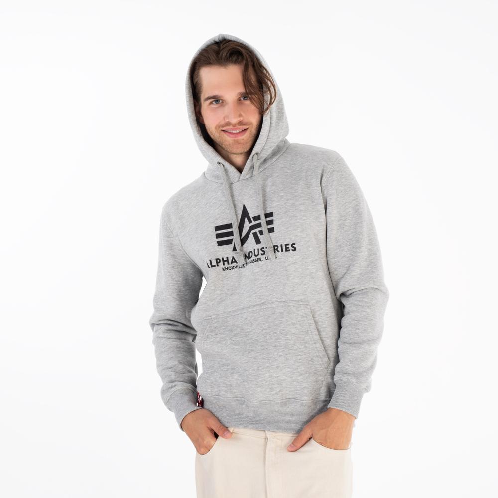 Mikina Alpha Industries Basic Hoody 17831217 - šedivé