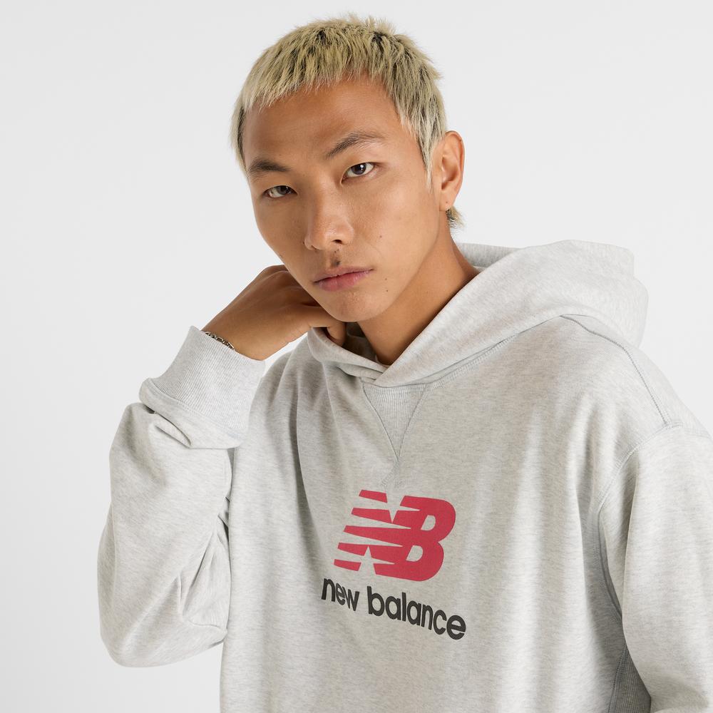 Pánská mikina New Balance MT51512AHH - šedivé