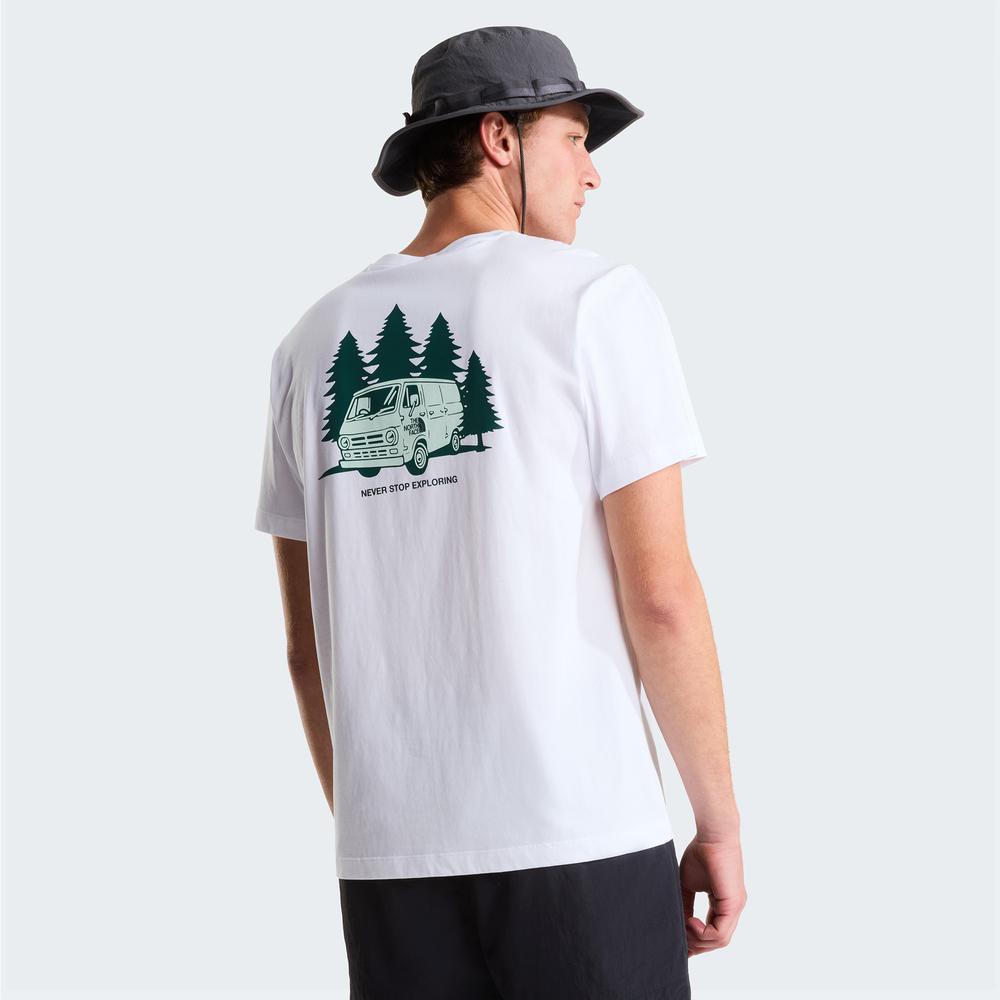 Tričko pánské The North Face Van Life 0A8GQNFN41 - bílé
