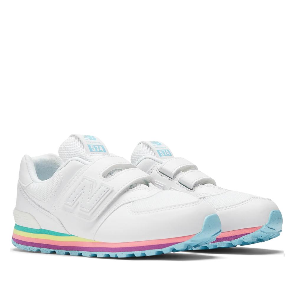 Dětské boty New Balance PV574KIJ - bílé