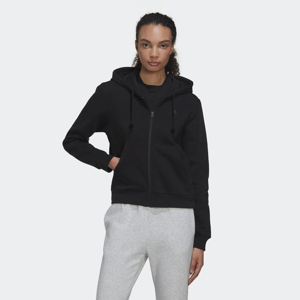 Mikina adidas All SZN Fllece Full-Zip Hoodie HC8848 - černé