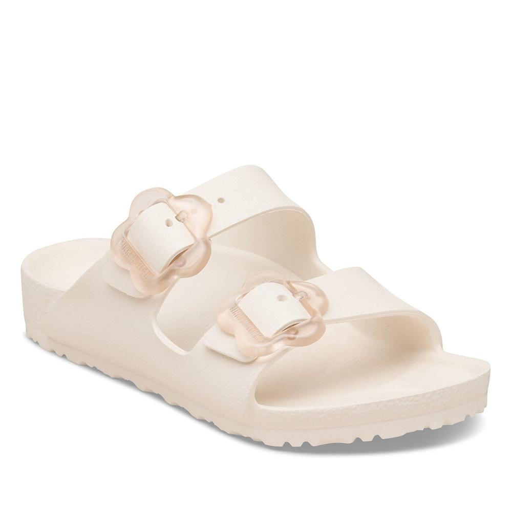 Žabky dětské Birkenstock Arizona Flower Eva Kids 1031291 - béžové
