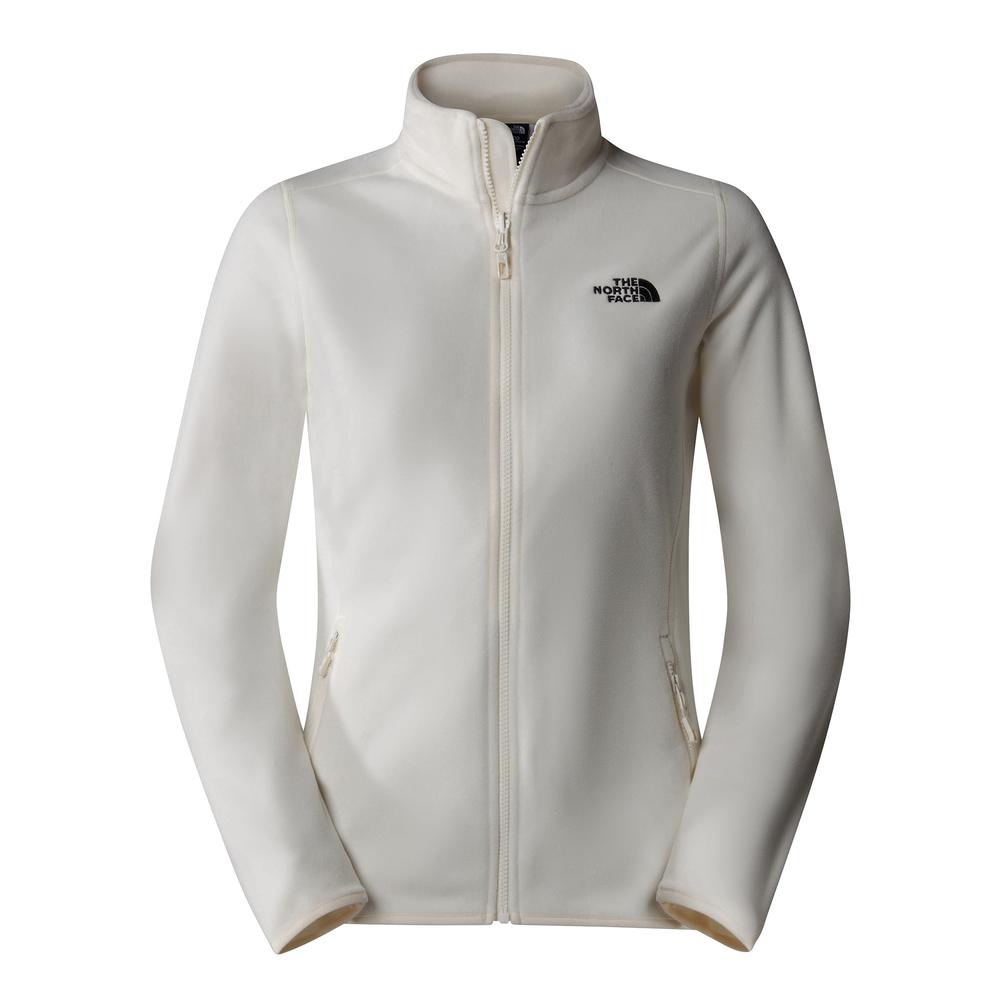 Blúza The North Face 100 Glacier Full-Zip Fleece 0A855O4HP1 - bílé