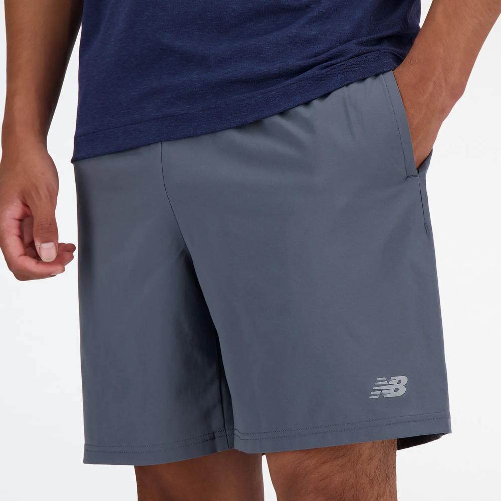 Pánské šortky New Balance MS41232GT - šedivé