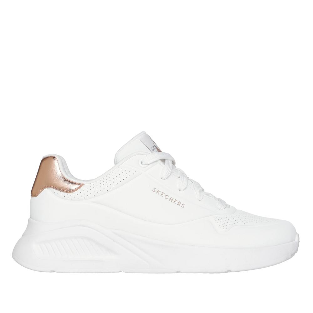 Boty dámské Skechers Uno Lite Shimmer Along 177291WHT - bílé