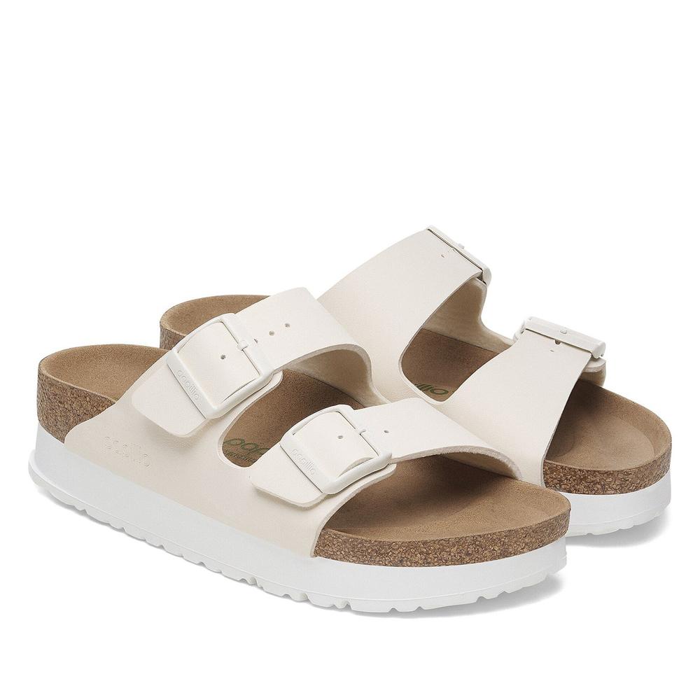 Dámské Žabky Birkenstock Arizona PAP Flex Platform 1029127 - béžové