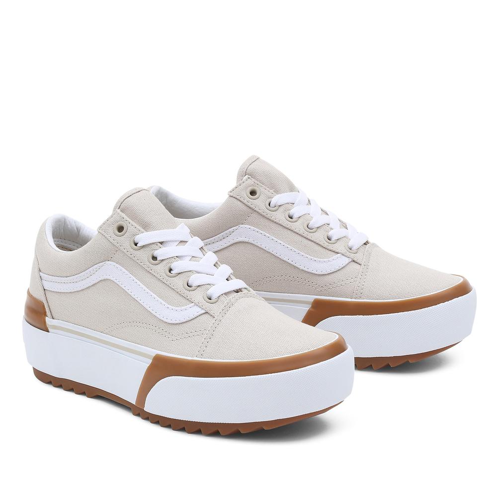 Boty Vans Old Skool Stacked VN0A4U15BLL1 - béžové