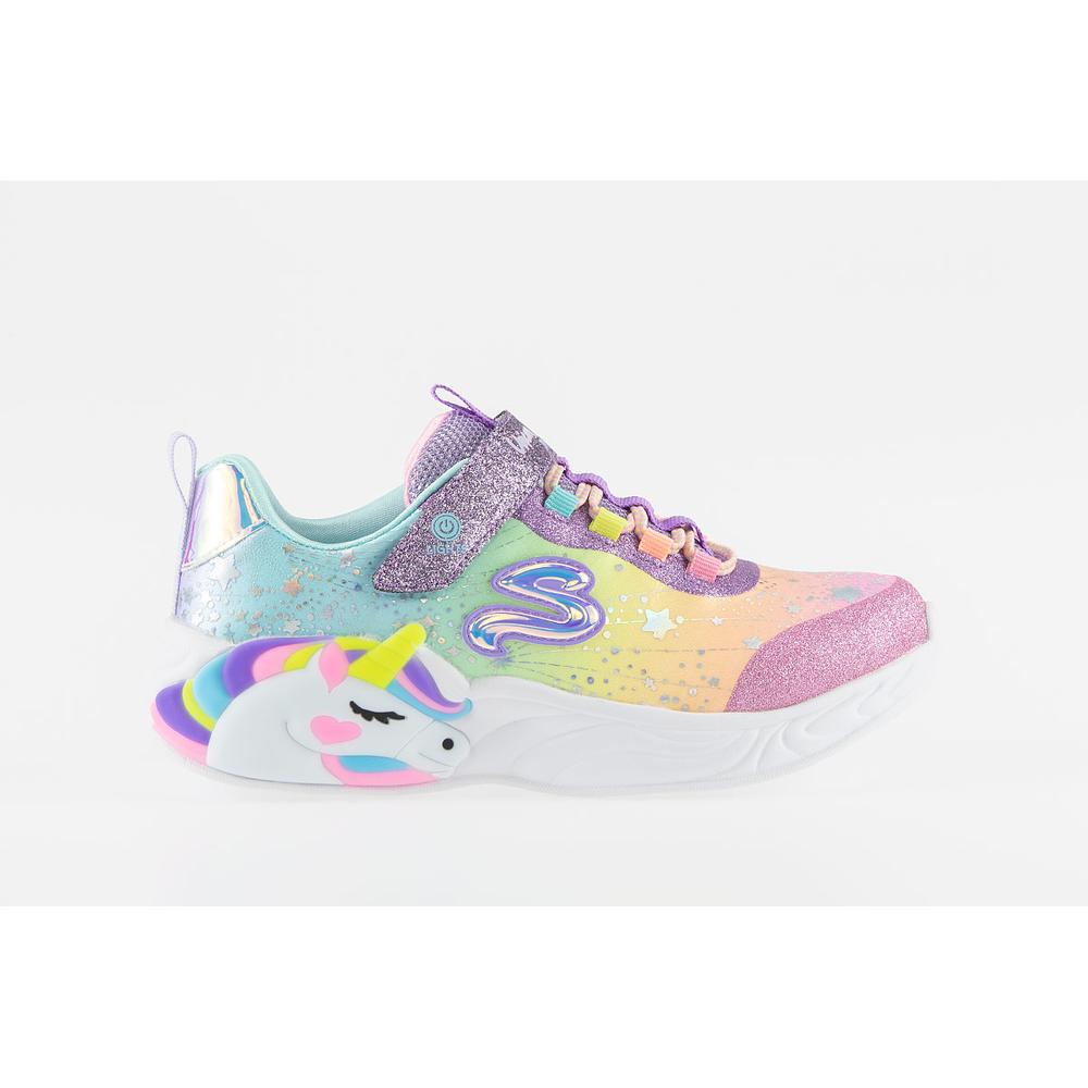 Boty Skechers S Lights Unicorn Dreams 302311LPRMT - různobarevné
